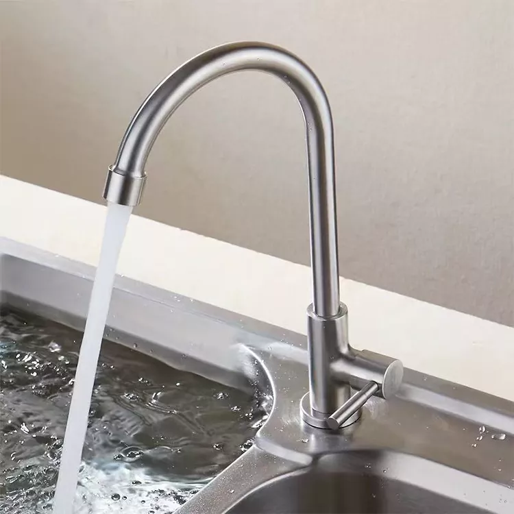 Kitchen Sink Single Cold Water Pipe Small Bend